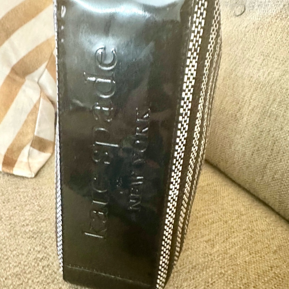 Kate Spade Black and White Striped Tote - Picture 14 of 15